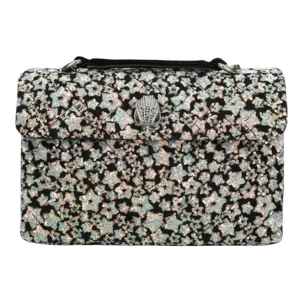 NWT Kurt Geiger Kensington Silver Sequin Star Crossbody Chain Bag